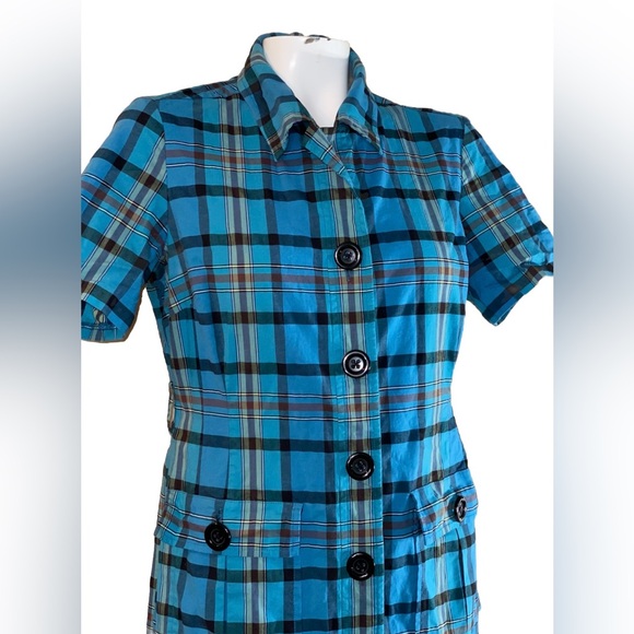 Pendleton Plaid Button Shirt Dress Short Sleeve - Picture 11 of 13